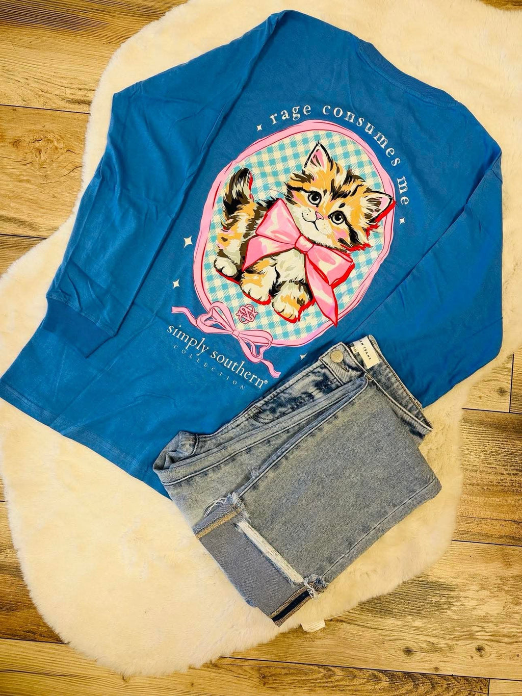 Rage Consumes Me Simply Southern Graphic Tee Women's