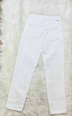 Risen Button Fly White Jeans 5295