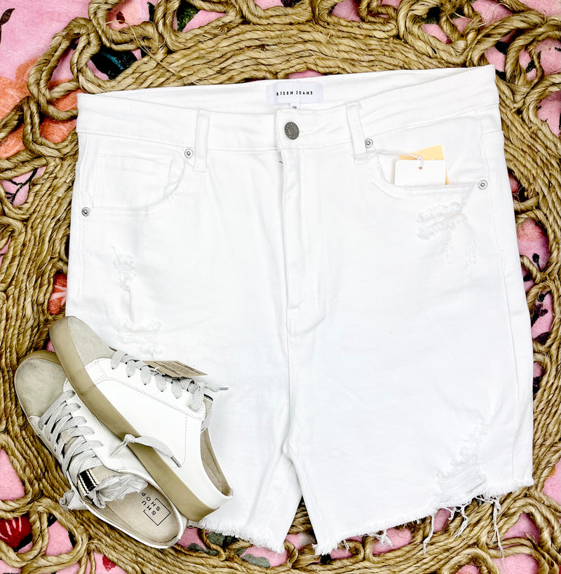 Risen Curvy Jeans Shorts Style 