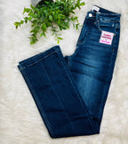 Risen Dark Wash High Rise Straight Jeans 5947 Regular and Curvy