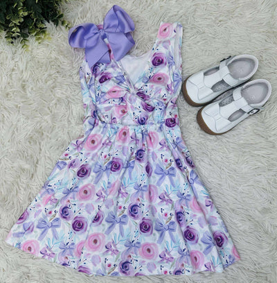 Rosette Coquette Activewear Dress Girls