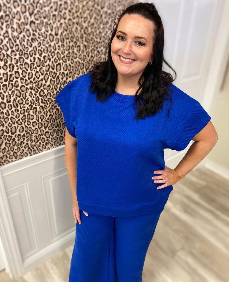 See and Be Seen Blue 2 Piece pant set