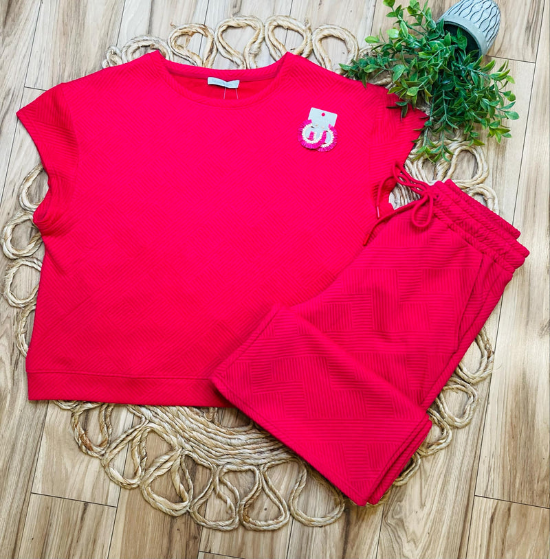 Textured 2 Piece Set - Mini Mee Boutique