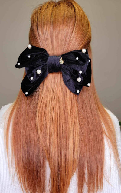 Simply Southern Black Pearl Bow - Mini Mee Boutique