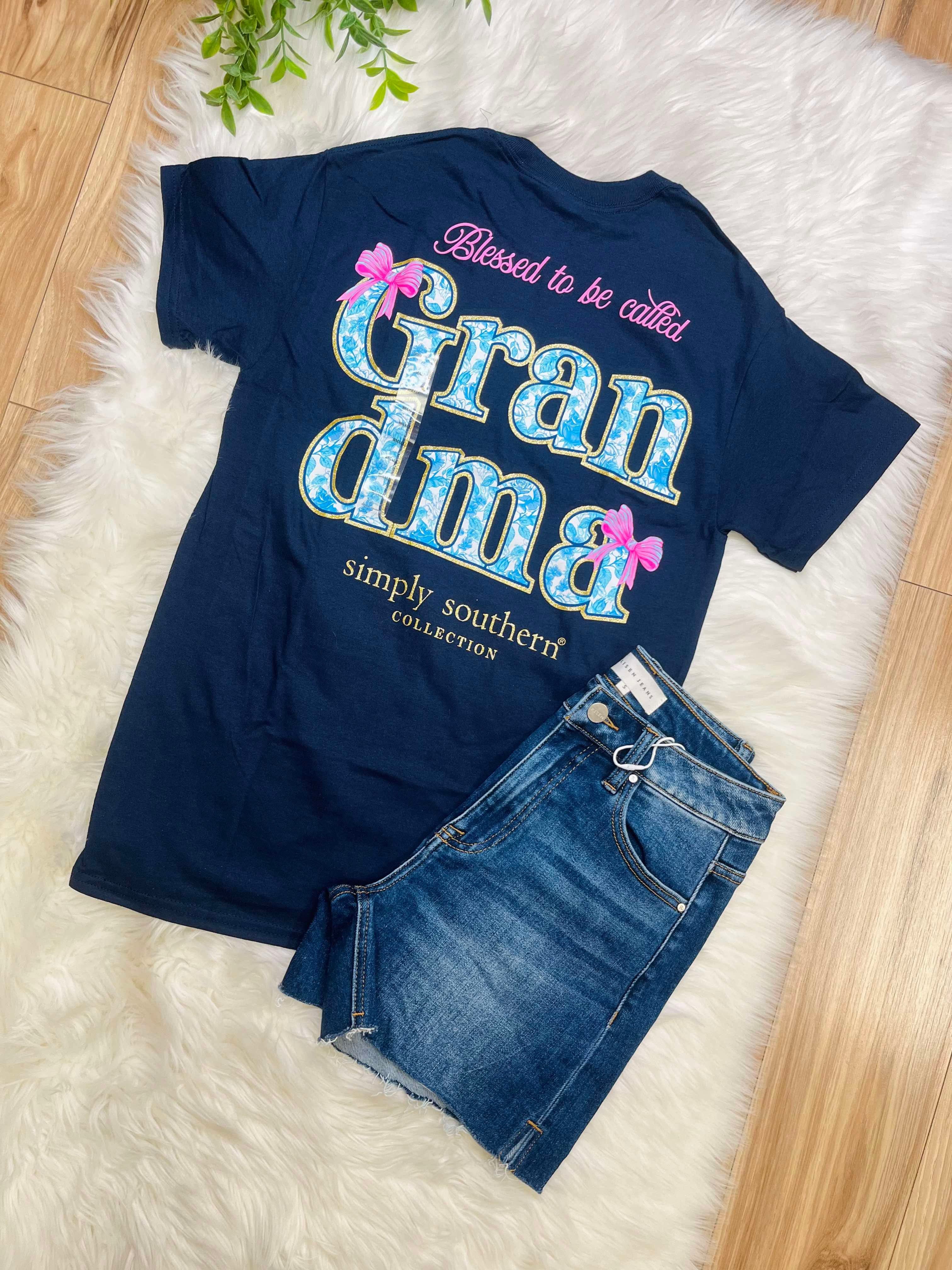 Simply Southern Blessed to be Called Grandma Graphic Tee Women's