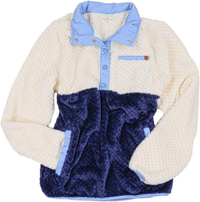 Simply Southern Blue And White Shacket - Mini Mee Boutique