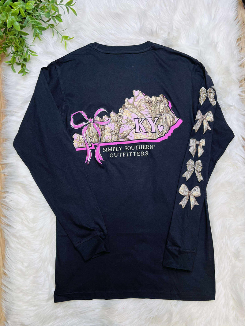 Simply Southern Camo KY Long Sleeve Tee