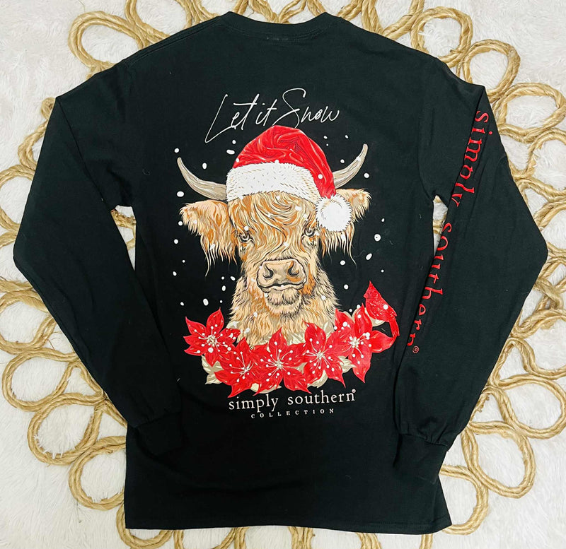 Simply Southern Let It Snow long sleeve