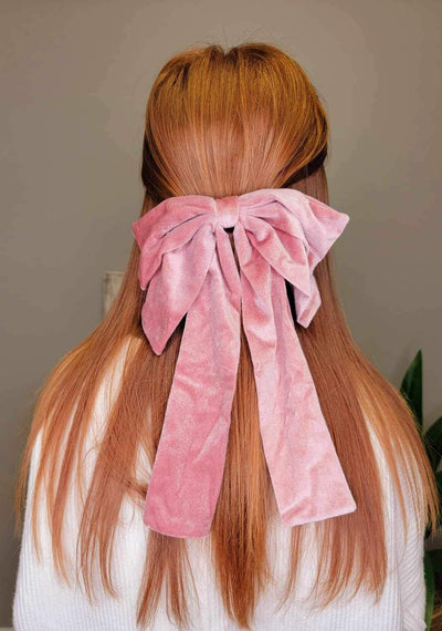 Simply Southern Long Dusty Pink Bow - Mini Mee Boutique