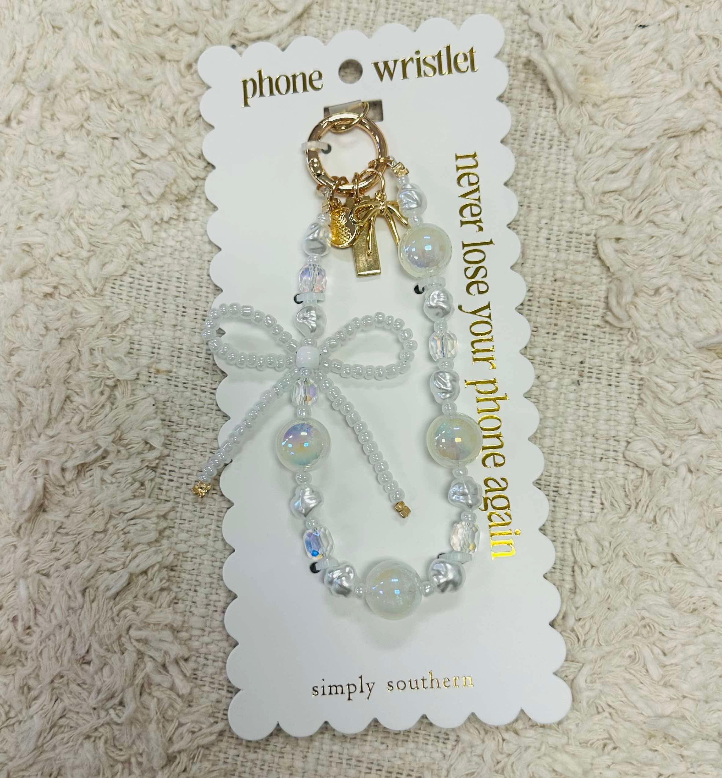 Simply Southern Pearl Phone Wristlet Keychain