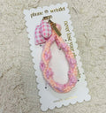 Simply Southern Pink Floral with Bow Phone Wristlet