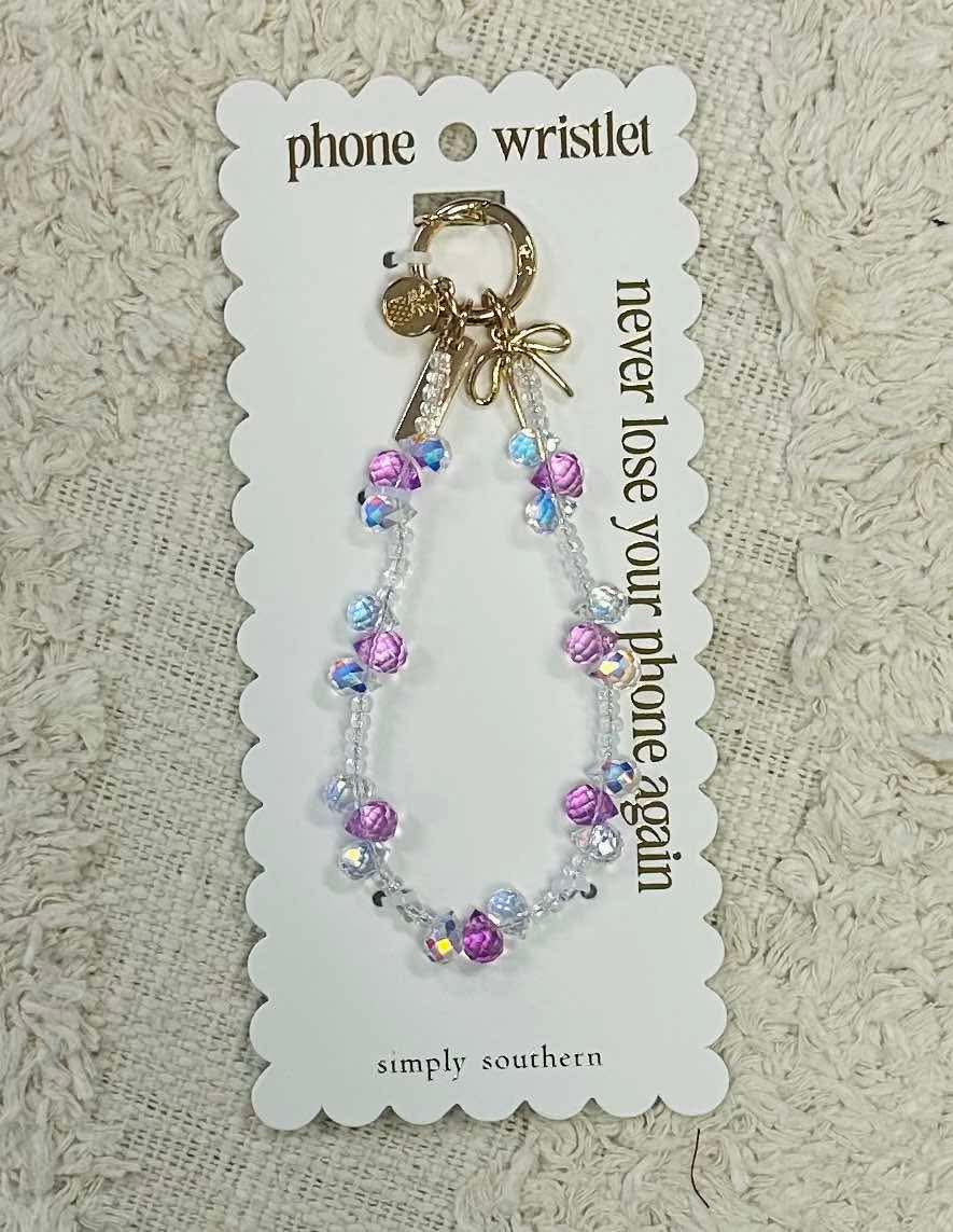 Simply Southern Purple Phone Wristlet Keychain