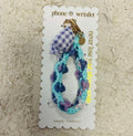Simply Southern Purple and Blue Floral with Bow Phone Wristlet