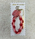 Simply Southern Red Floral With Bow Phone Wristlet