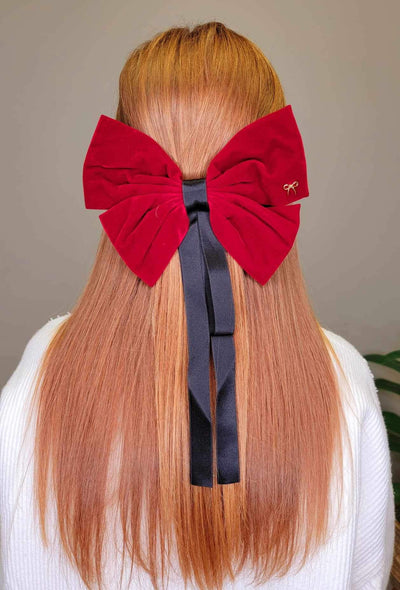 Simply Southern Red Long Bow - Mini Mee Boutique