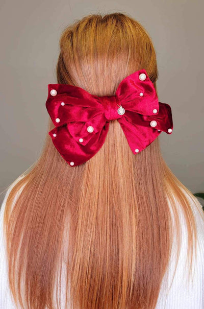 Simply Southern Red Velvet Bow - Mini Mee Boutique