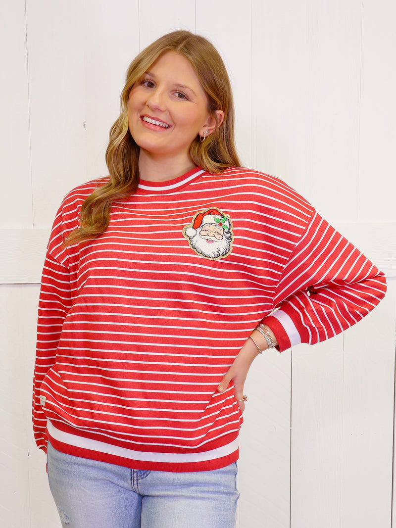 Simply Southern Santa Baby Crew Sweater Pullover Top