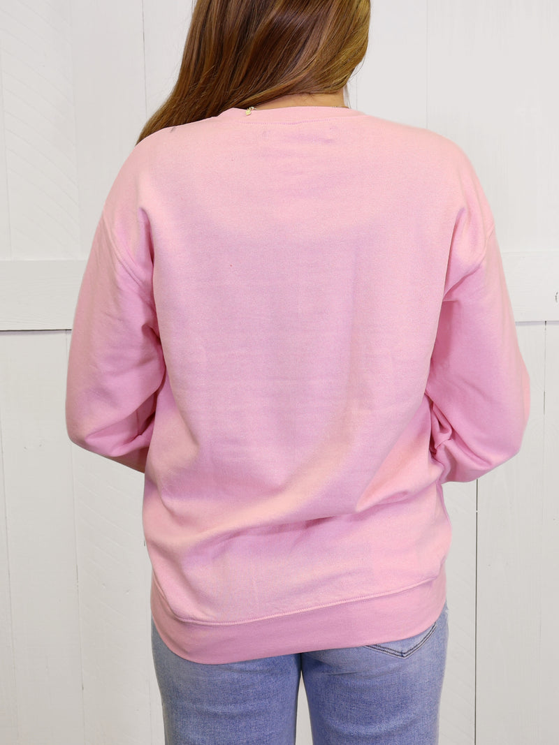 Simply Southern Santa Bow Sweater Pullover Graphic Christmas