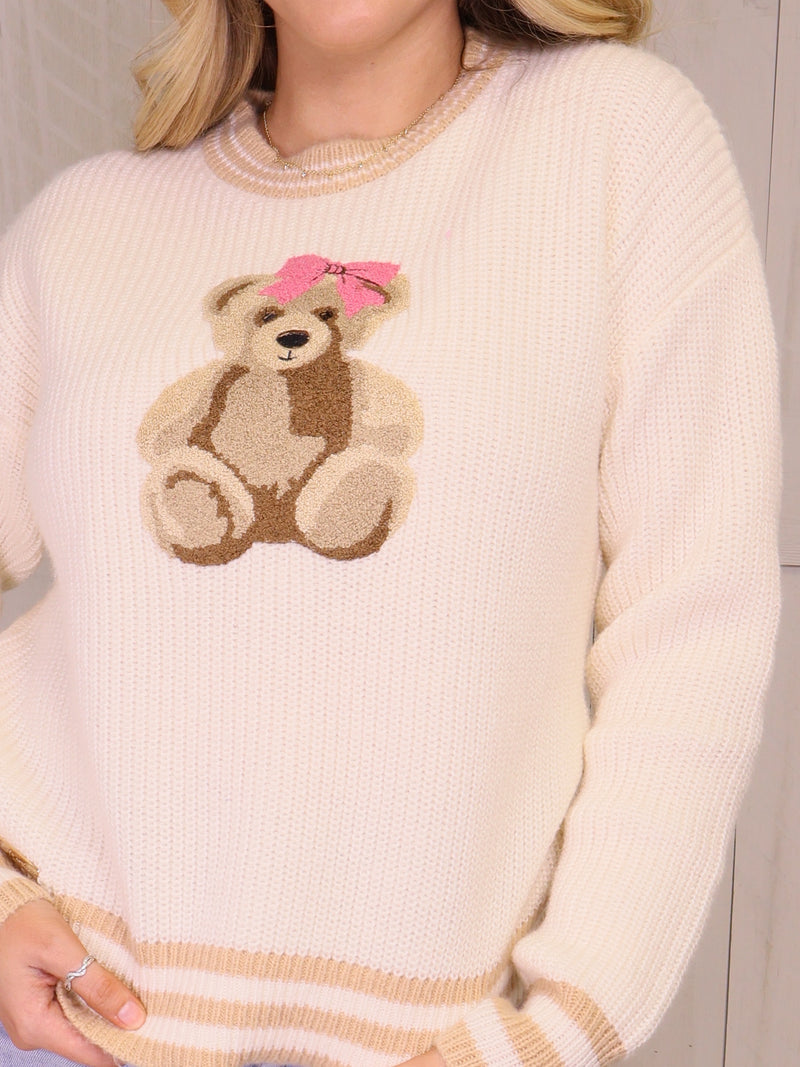Simply Southern Teddy Bear Sweater - Pullover Top