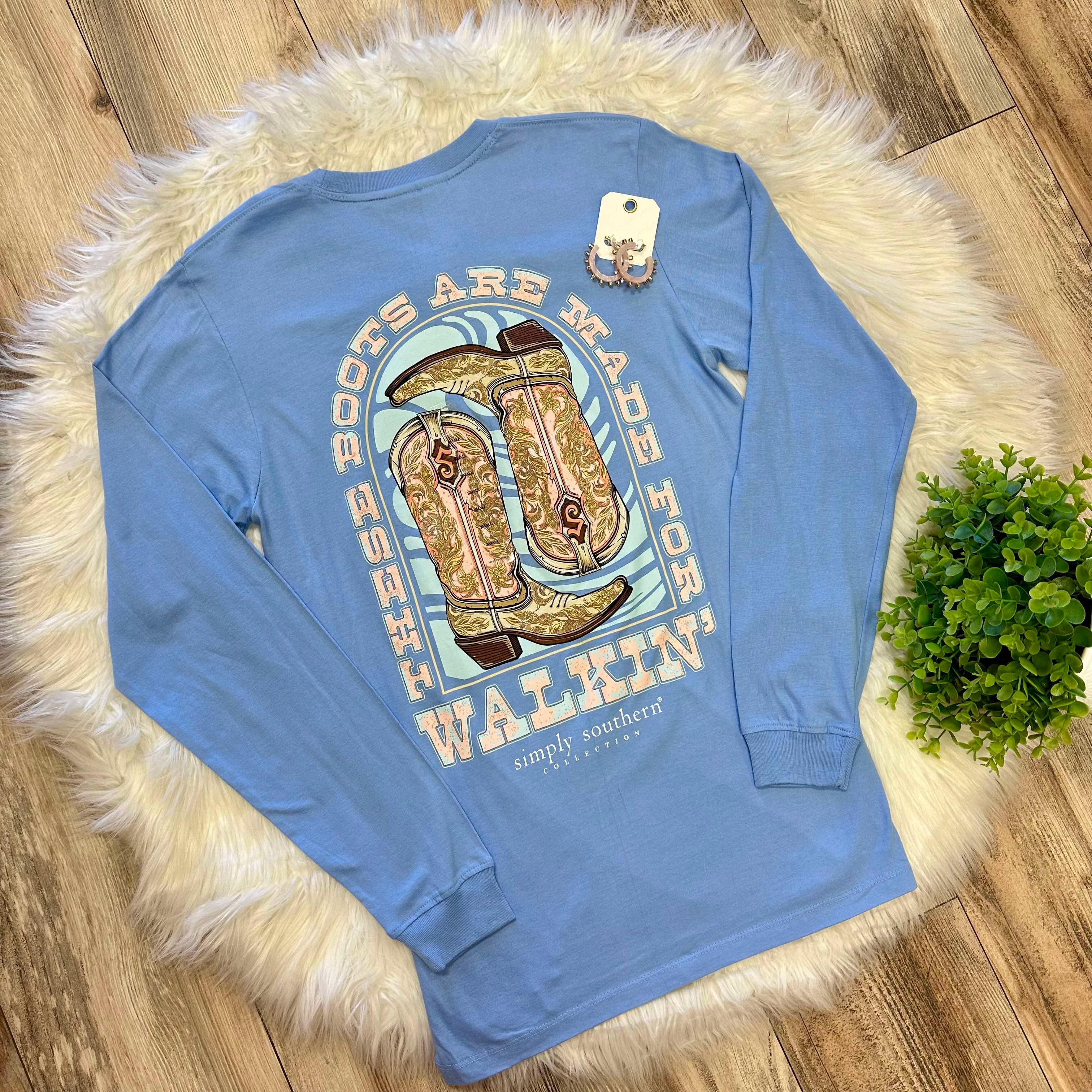 Simply Southern These Boots Graphic Tee Women's