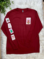 Simply Southern Tis the Season Long Sleeve Graphic Tee Christmas Women's