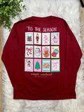 Simply Southern Tis the Season Long Sleeve Graphic Tee Christmas Women's