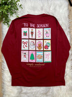 Simply Southern Tis the Season Long Sleeve Graphic Tee Christmas Women's