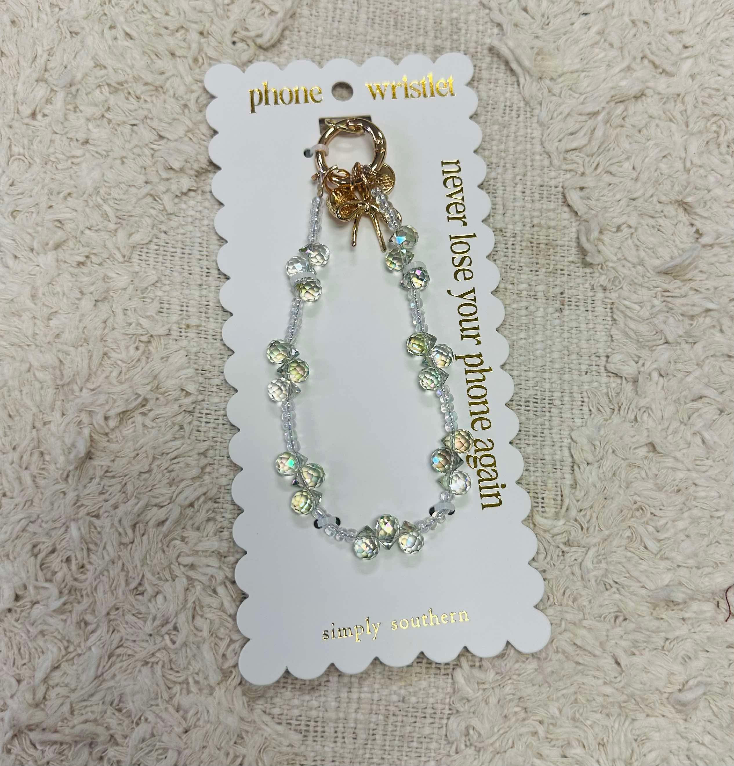 Simply Southern Trio Green Phone Wristlet Keychain