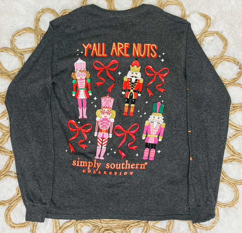 Simply Southern Y’all are nuts Long sleeve