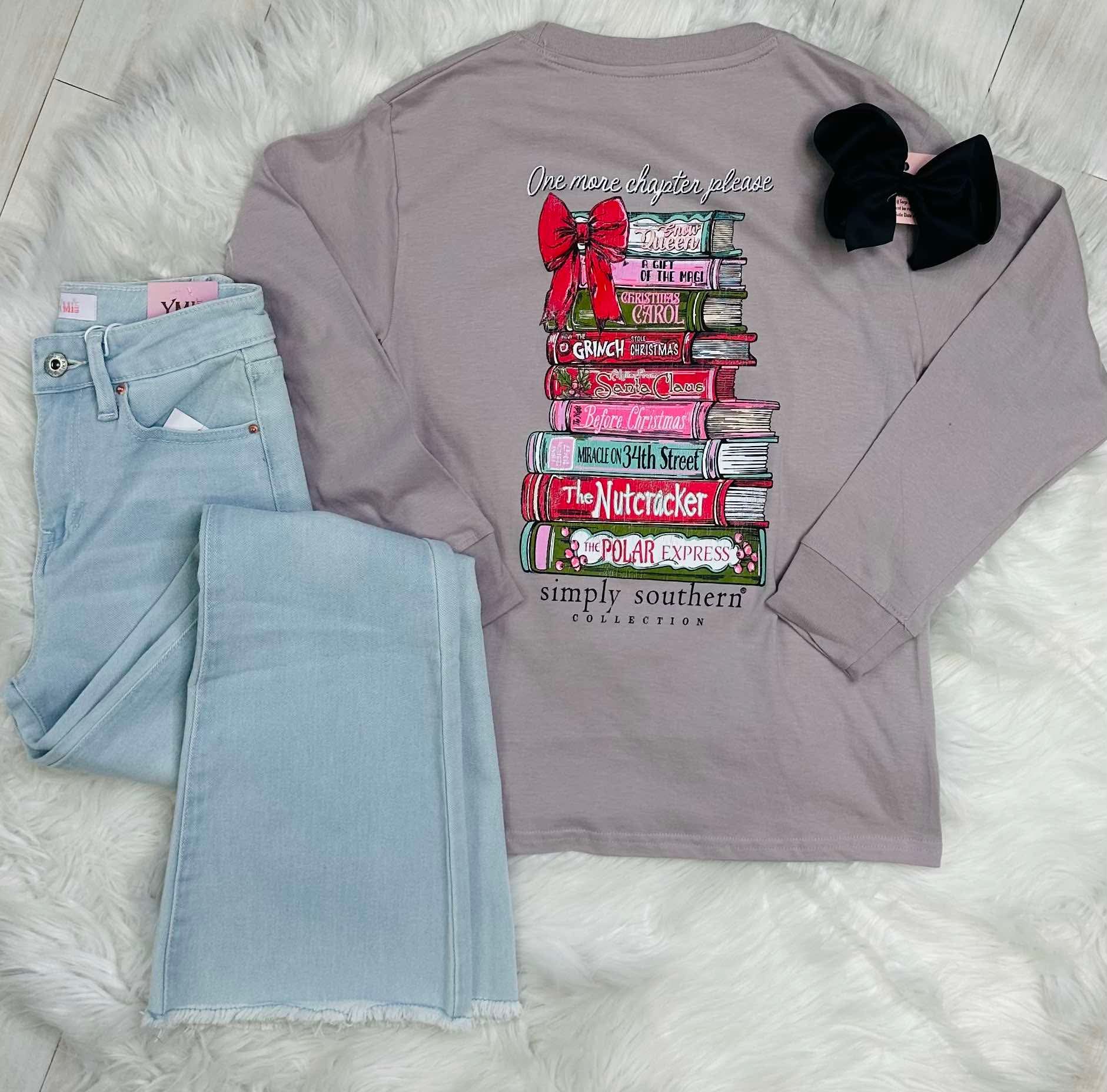 Simply Southern Youth Long Sleeve Christmas Tee Girls