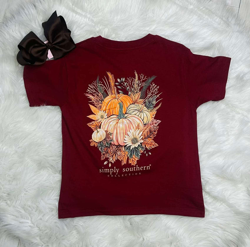 Simply Southern Youth Short Sleeve Pumpkin Tee