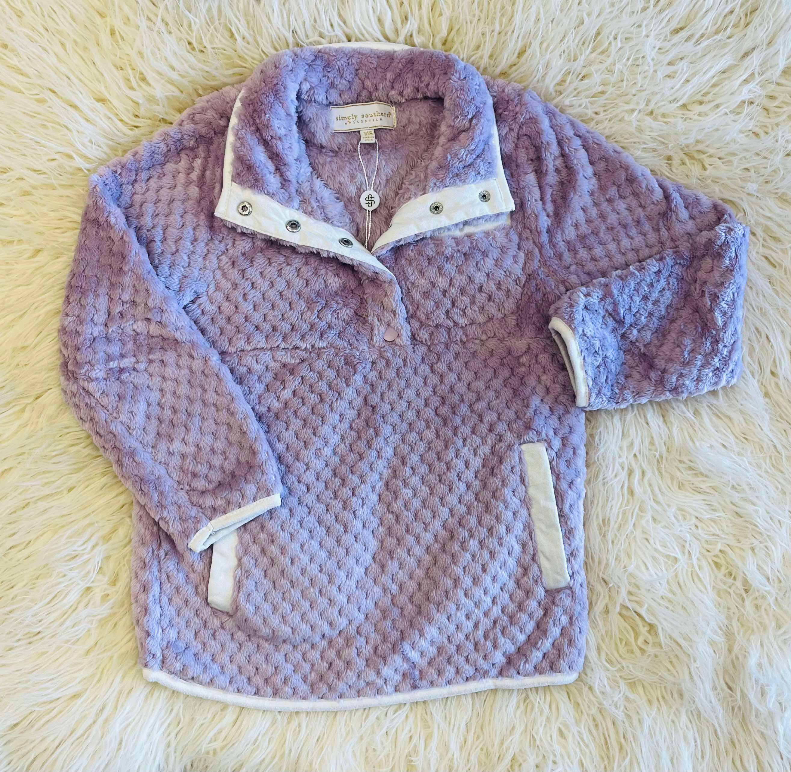 Girl’s Simply SouthernYouth Lavender Pullover Sweater