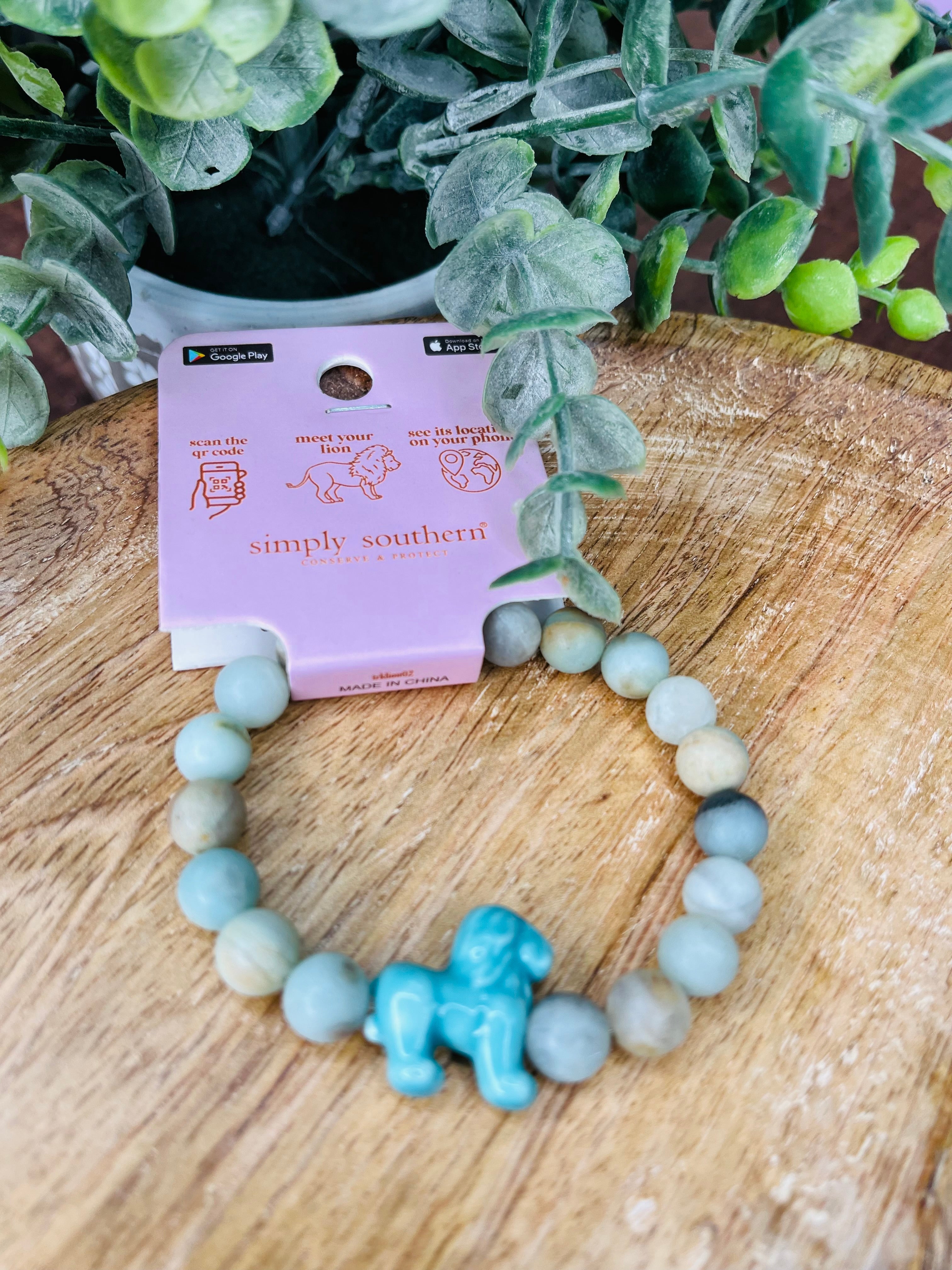 Simply Southern lion tracker bracelet women's