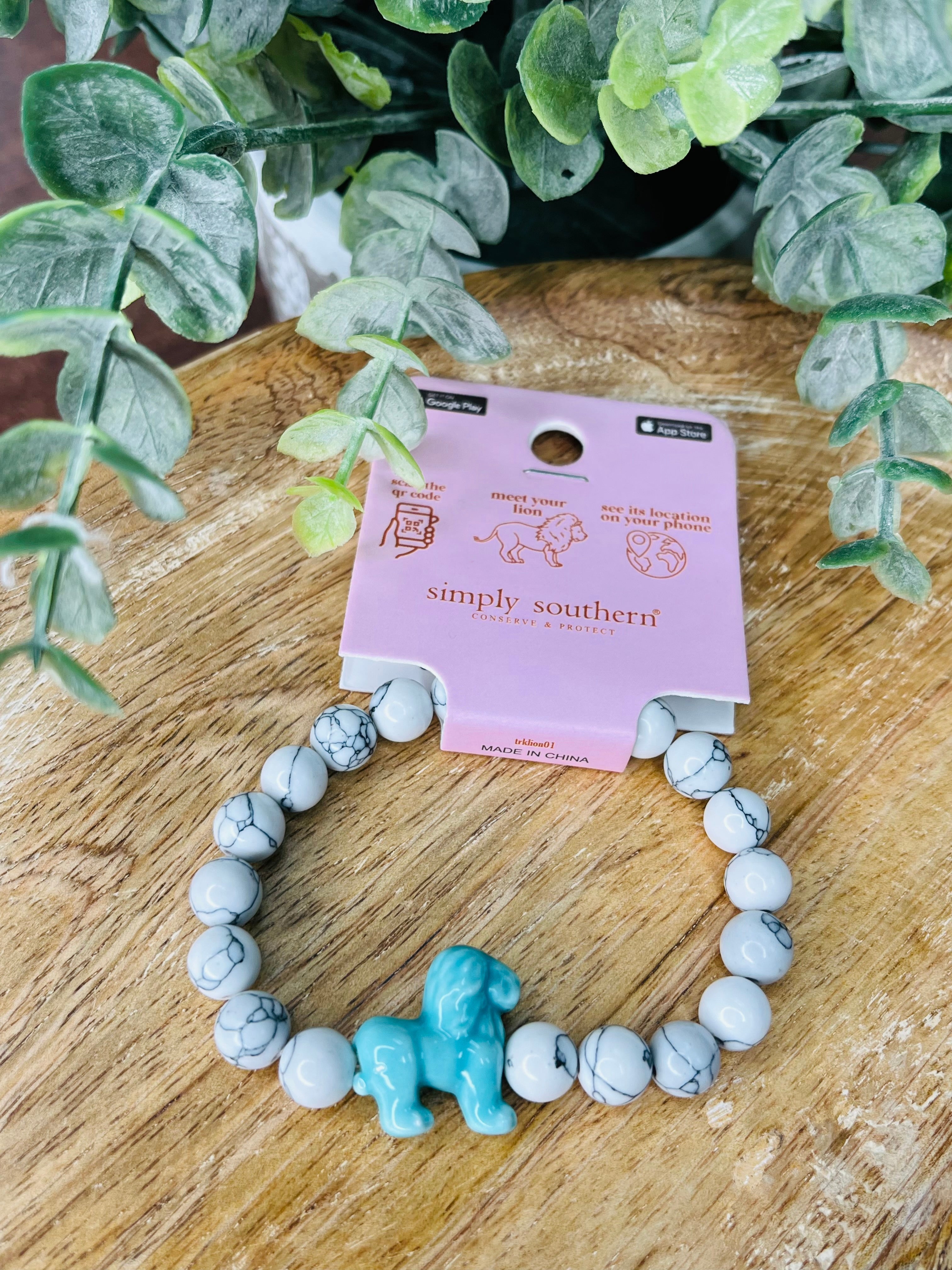 Simply Southern lion tracker bracelet women's
