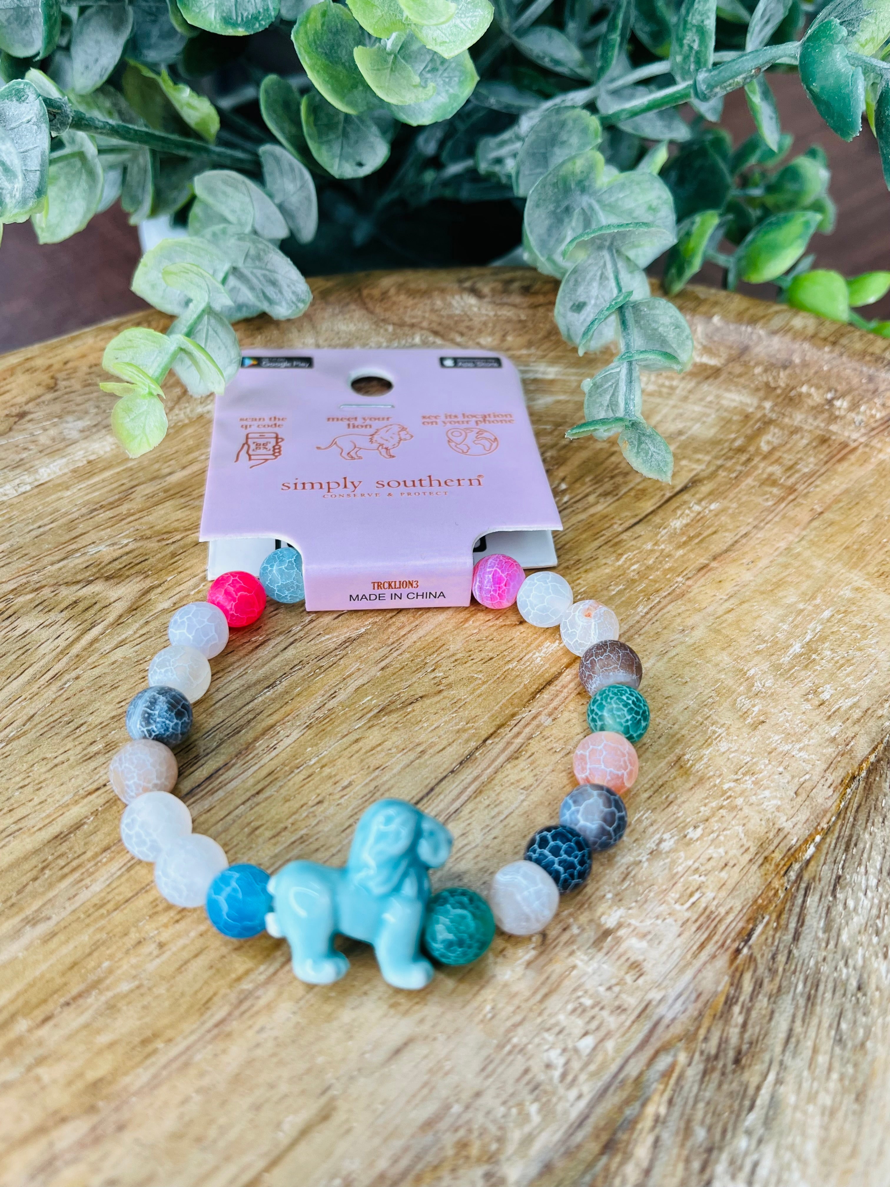 Simply Southern lion tracker bracelet women's