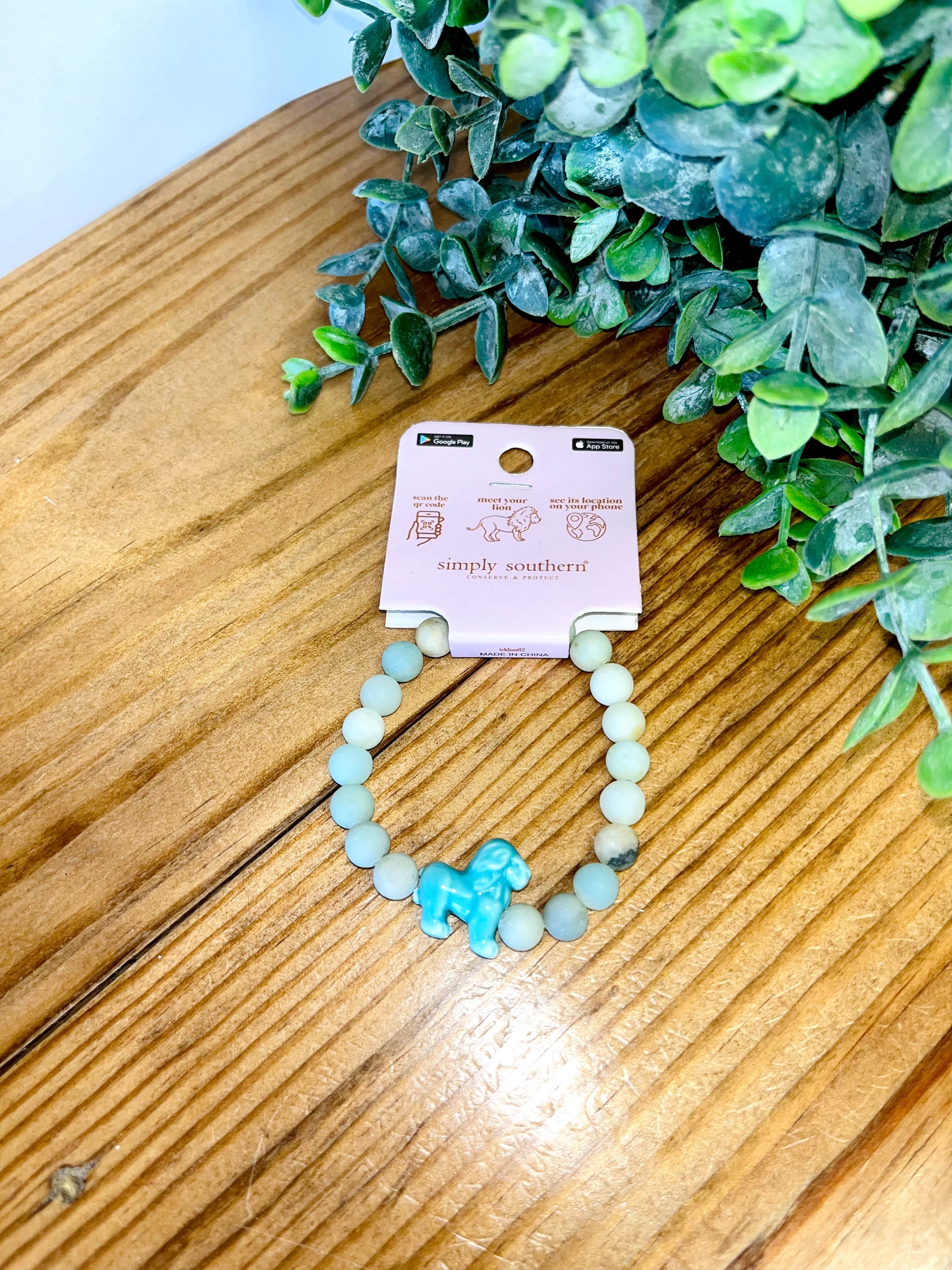 Simply Southern lion tracker bracelet women's