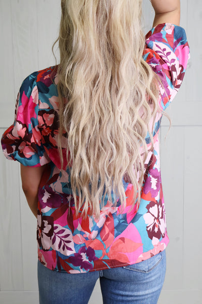 Spring Leaves Blouse Top