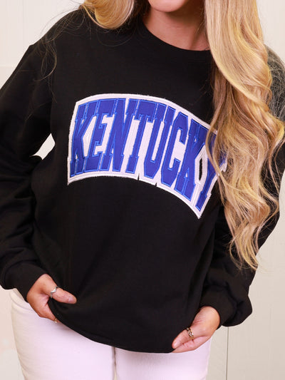 Stitched Kentucky Crew Neck Sweater Pullover