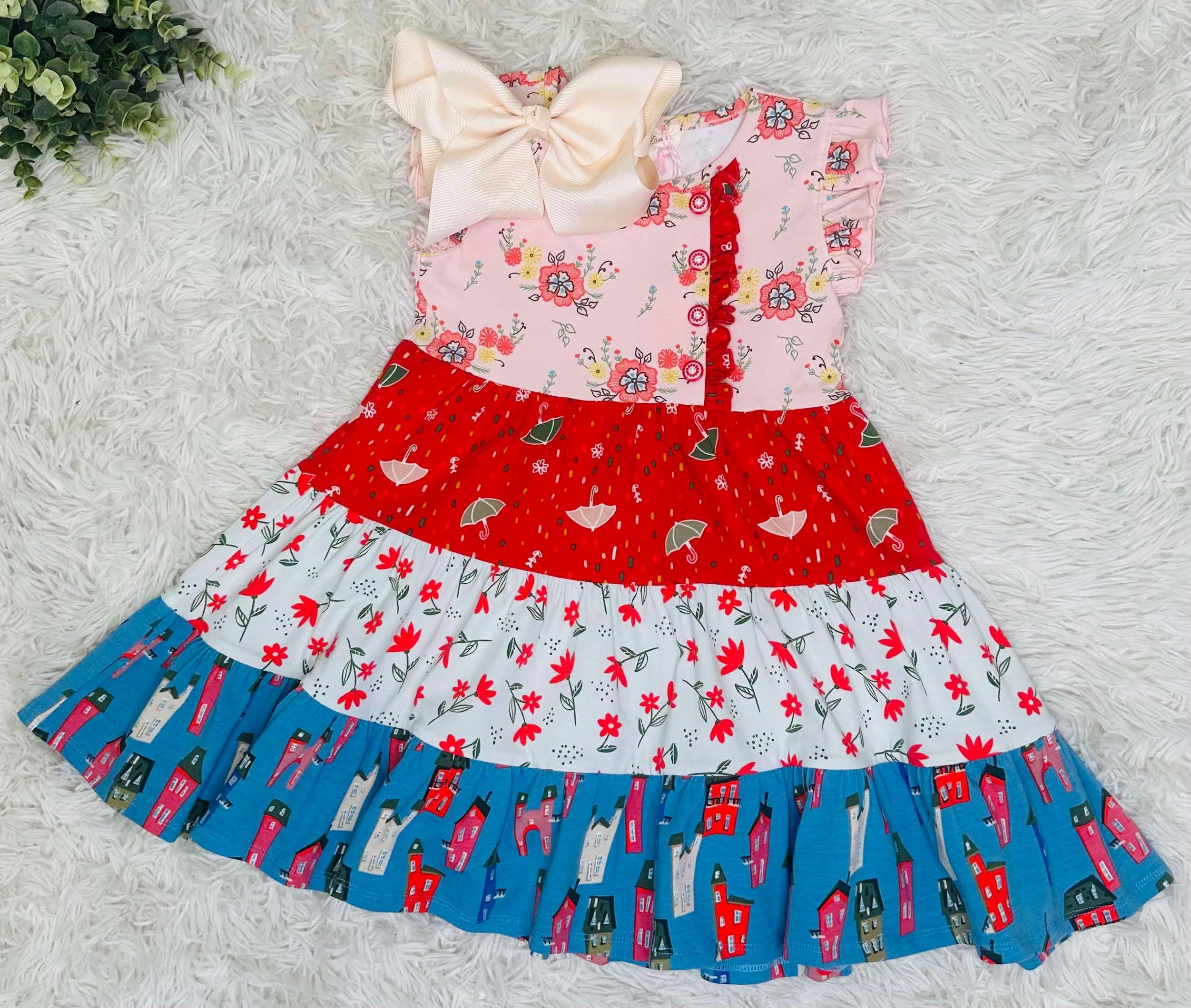 Storybook Lane Prairie Ruffle Dress Girls Tween