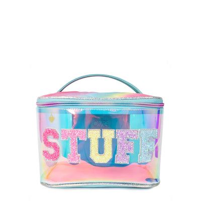'Stuff' Clear Glazed Glam Bag - Mini Mee Boutique