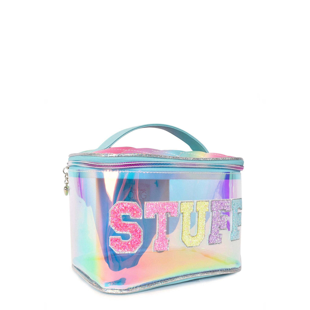 Stuff' Clear Glazed Glam Bag - Mini Mee Boutique