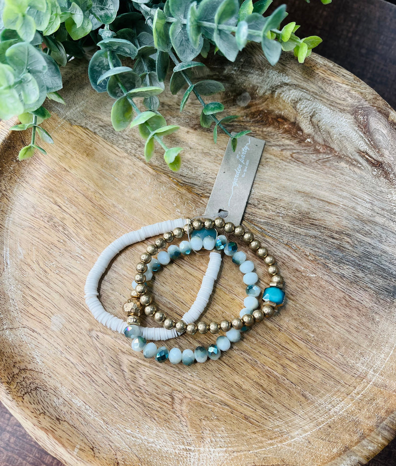 Teal 3-Set Bracelet Jewelry