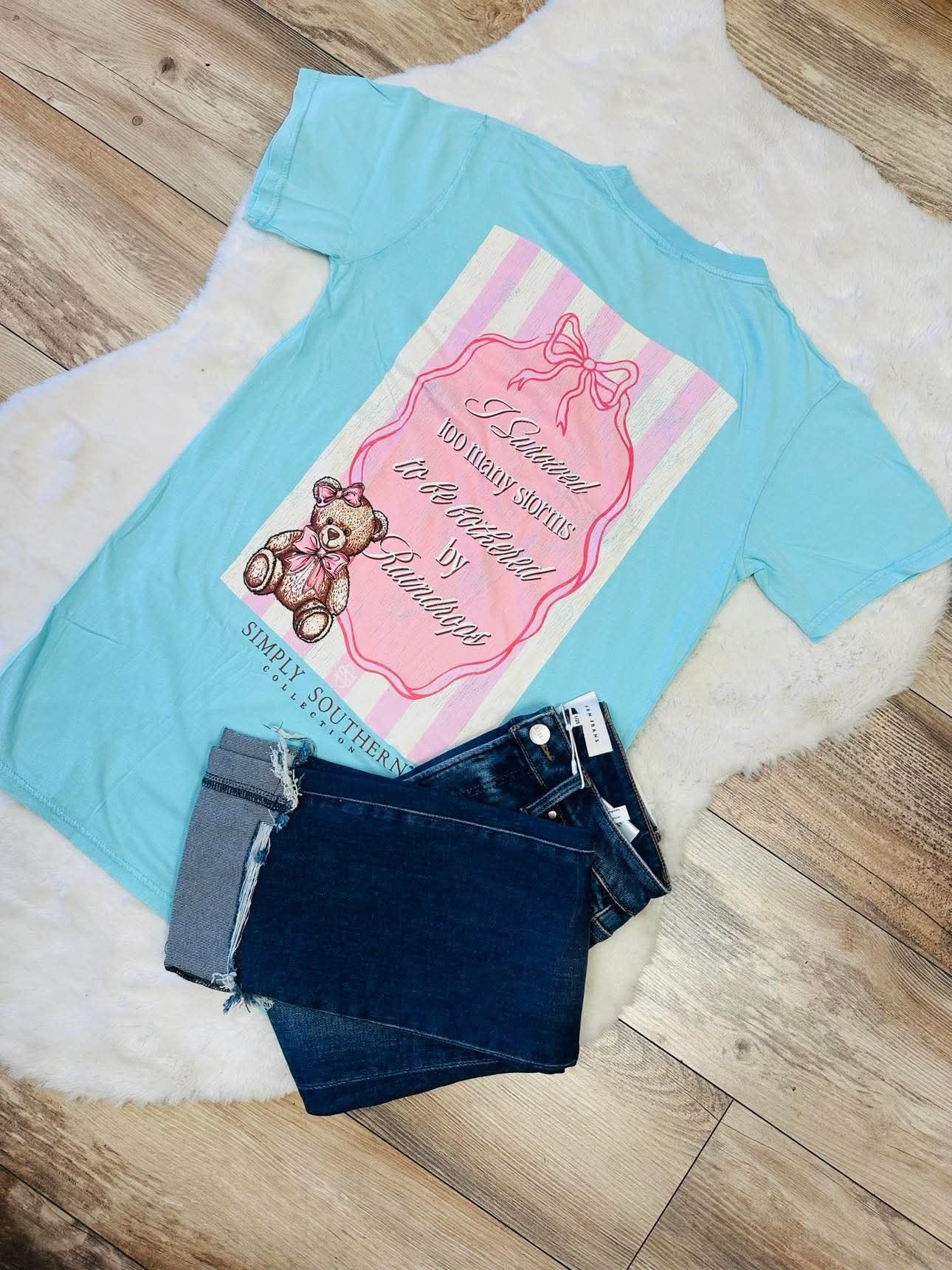 Teddy Bear Simply Southern Graphic Tee Women's