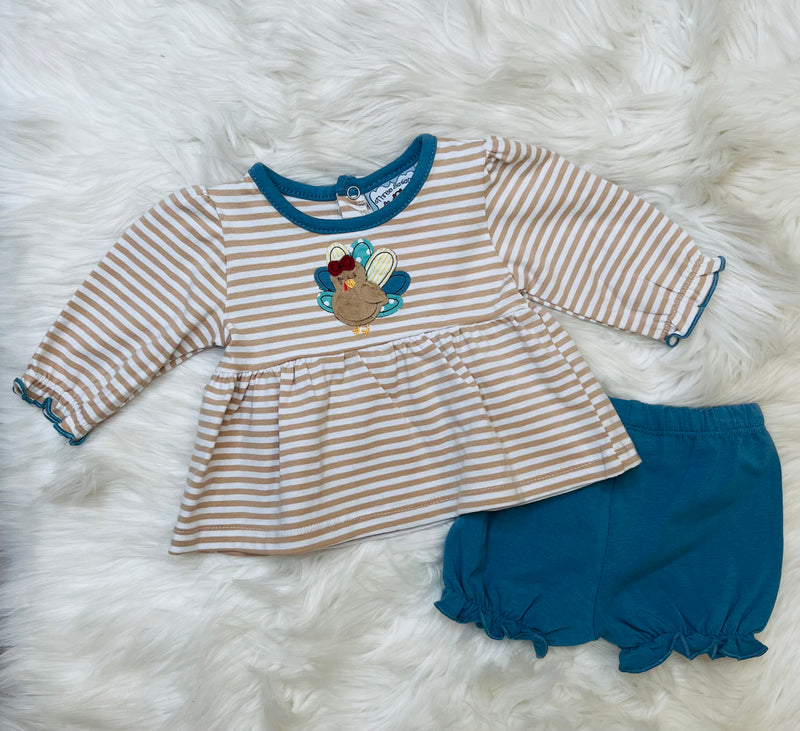 Turkey Striped Set Girls