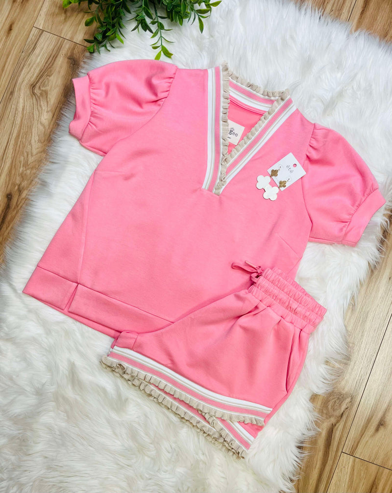 Umgee Coral Cutie Ruffle Set