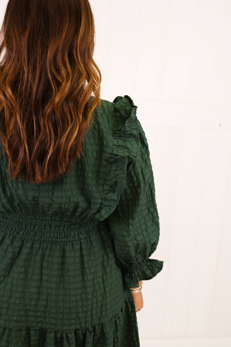 Umgee Hunter Green Textured Maxi