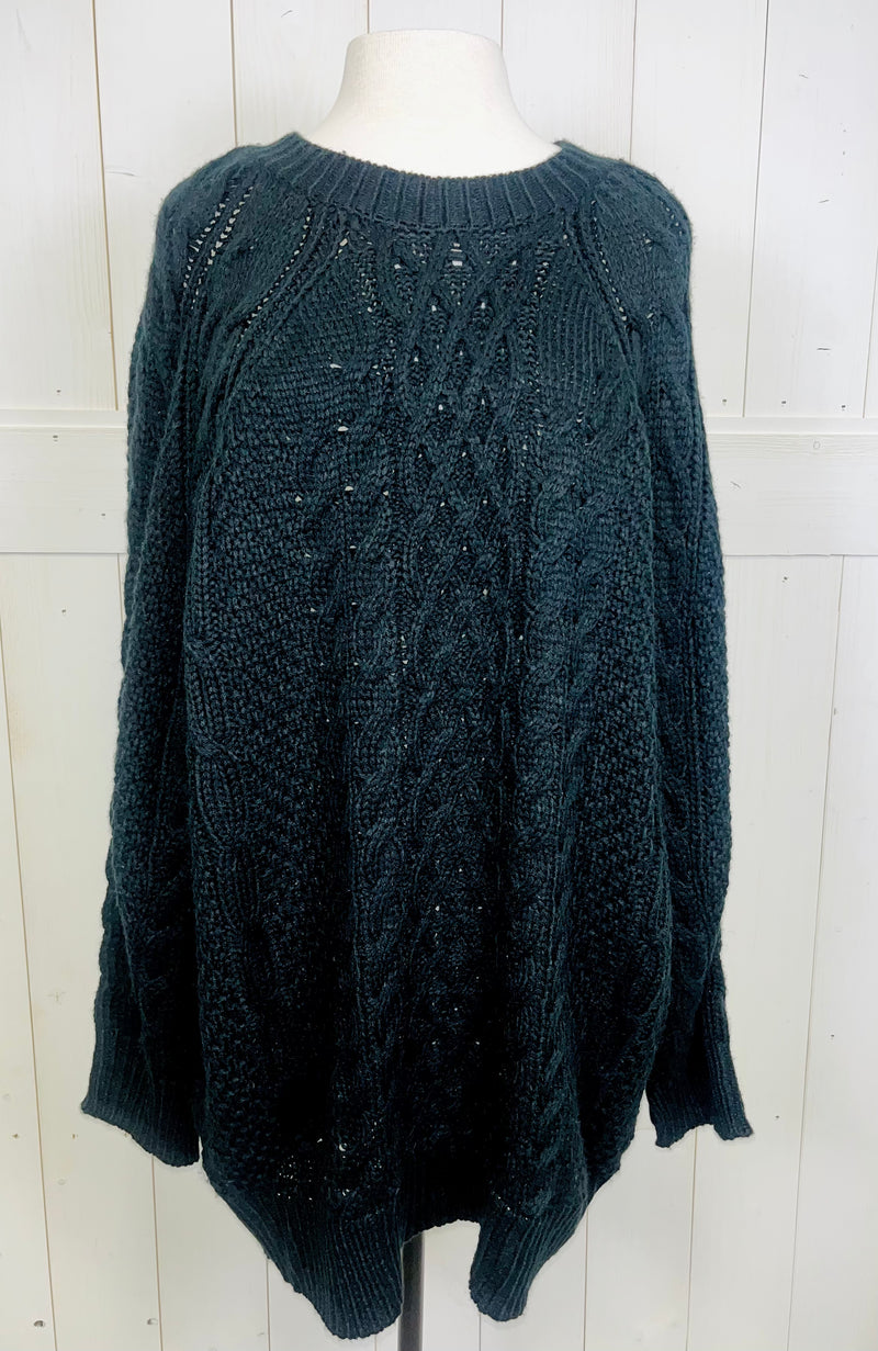 Umgee Knitted Black Sweater Dress