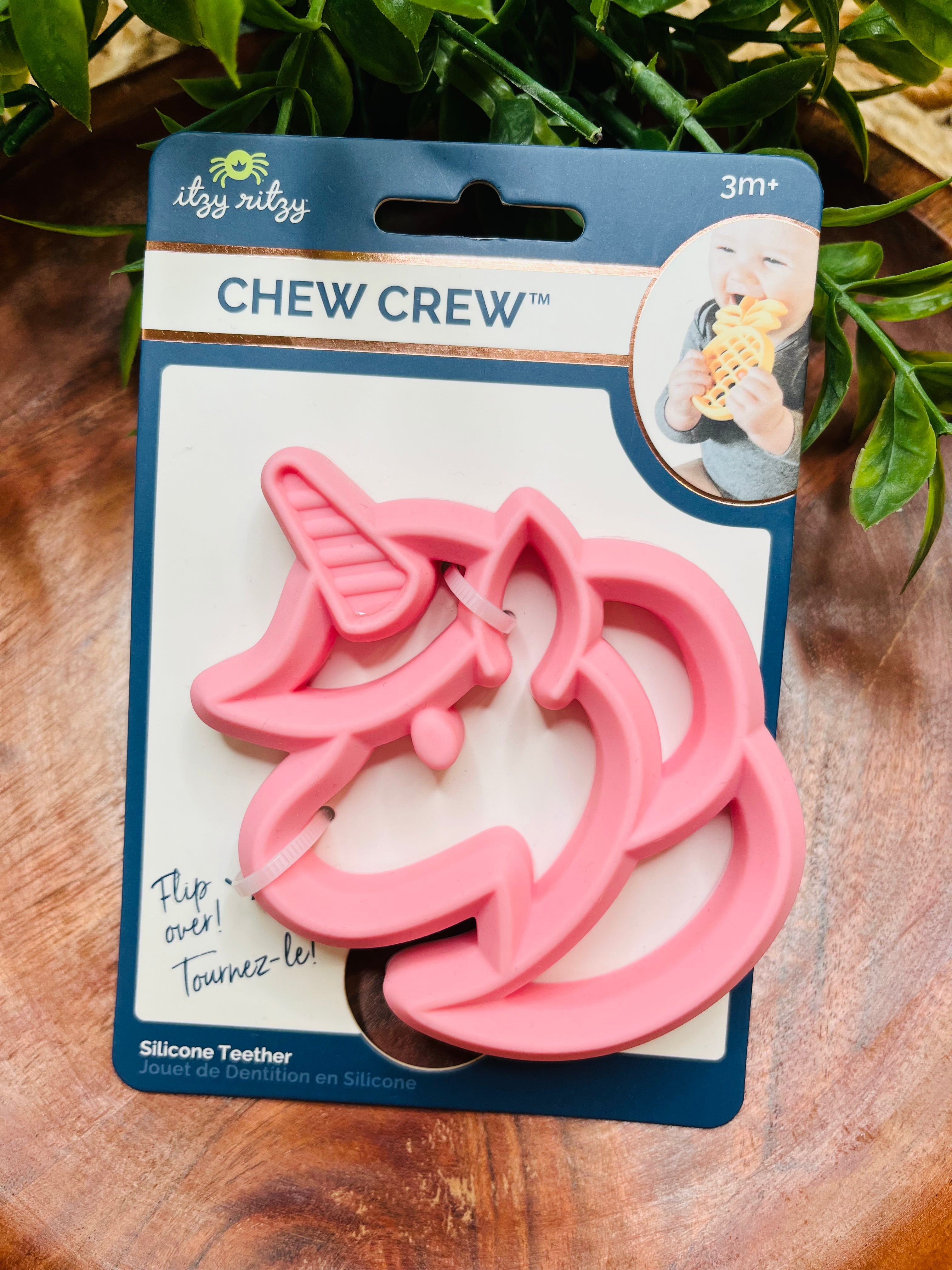 Unicorn Itzy Ritzy Chew Crew Baby Toy