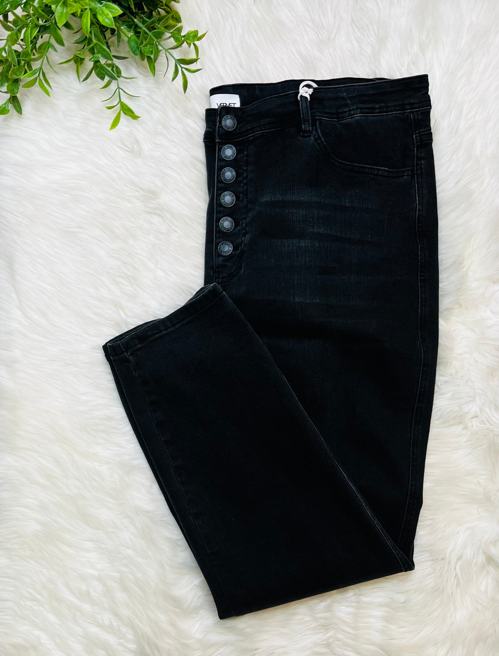 Vervet High Rise Button Fly Jeans