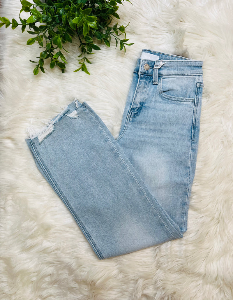 Vervet High Rise Slim Wide Leg Jeans